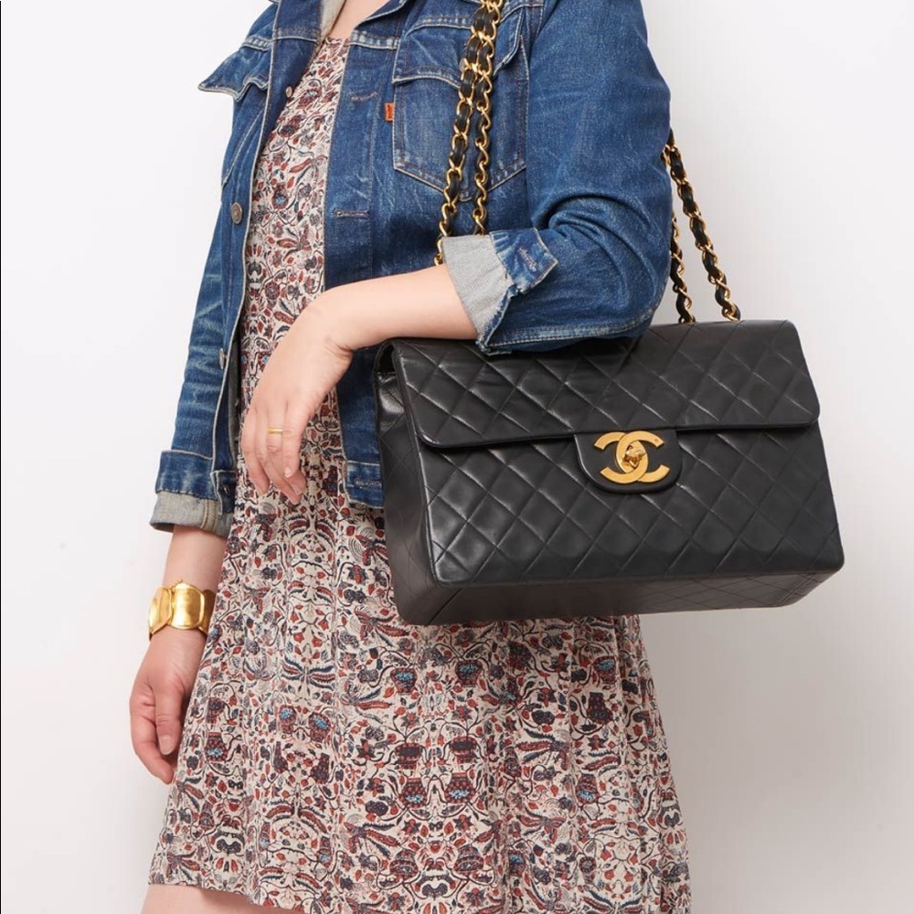 Chanel XL Vintage Jumbo Classic Single Flap